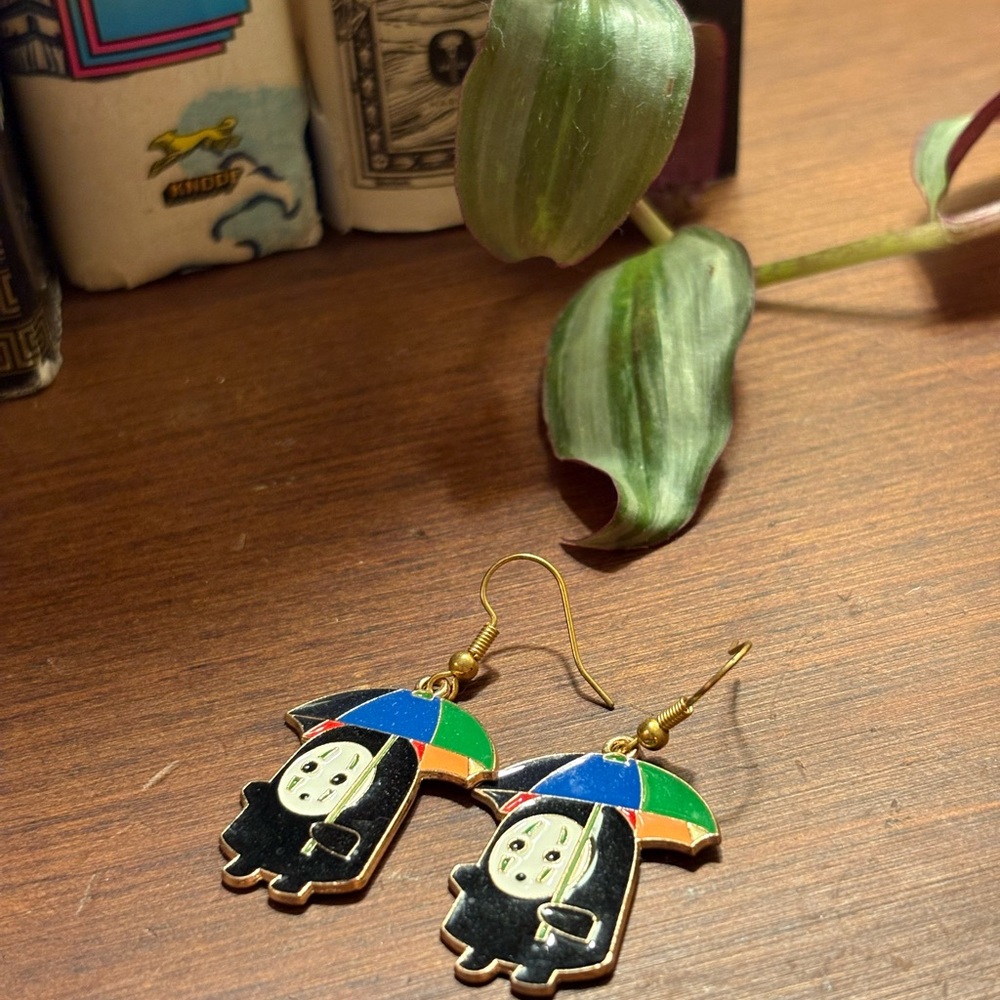 Enamel No Face Earrings | Spirited Away | Studio Ghibli
